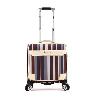 18 Fashion Trolley Luggage Women'S Universal Wheels Red Small Luggage Travel Bag Male Pu