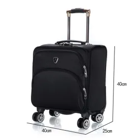 18 Inch Oxford Commercial Trolley Luggage High Quality Travel Suitcase Universal Wheel Aluminium