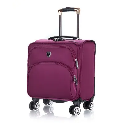 18 Inch Oxford Commercial Trolley Luggage High Quality Travel Suitcase Universal Wheel Aluminium