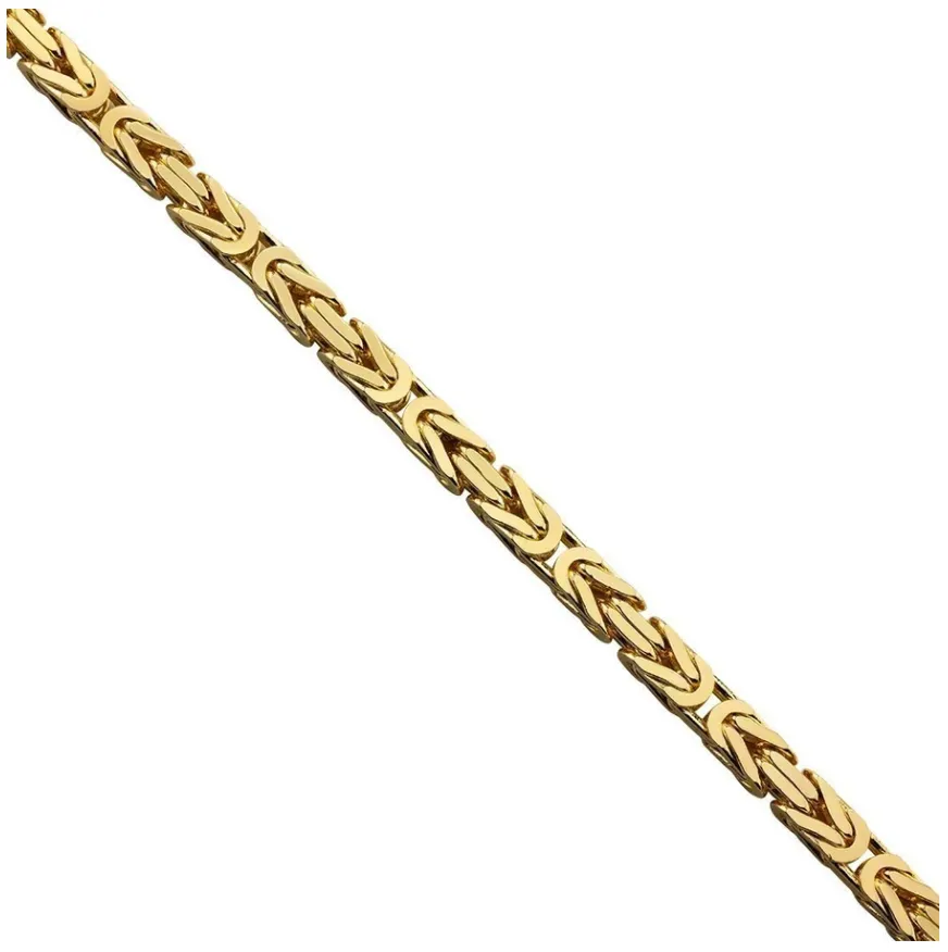 18K Solid Gold Byzantine Chain (3.5 mm)