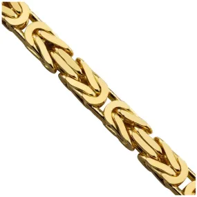 18K Solid Gold Byzantine Chain (3.5 mm)