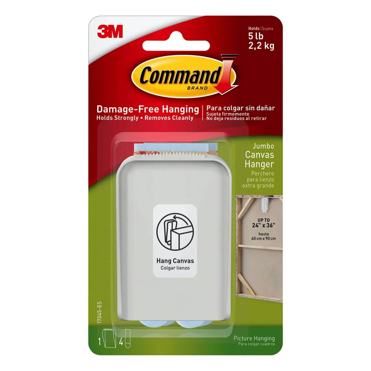 3M Command Jumbo Canvas Hanger 2.2 Kg