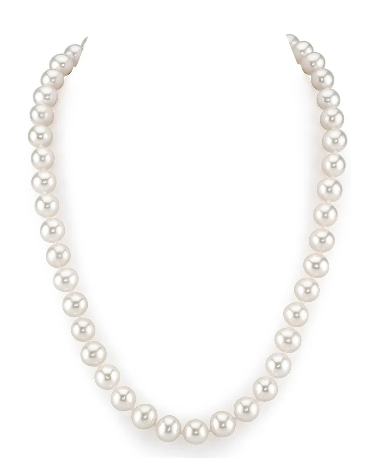 8.5-9.5mm White Freshwater Pearl Necklace - AAAA Quality