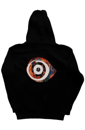 Abstract Eye Zipper Hoodie