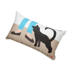 Accent Pillow | Life Is Better With A Cat