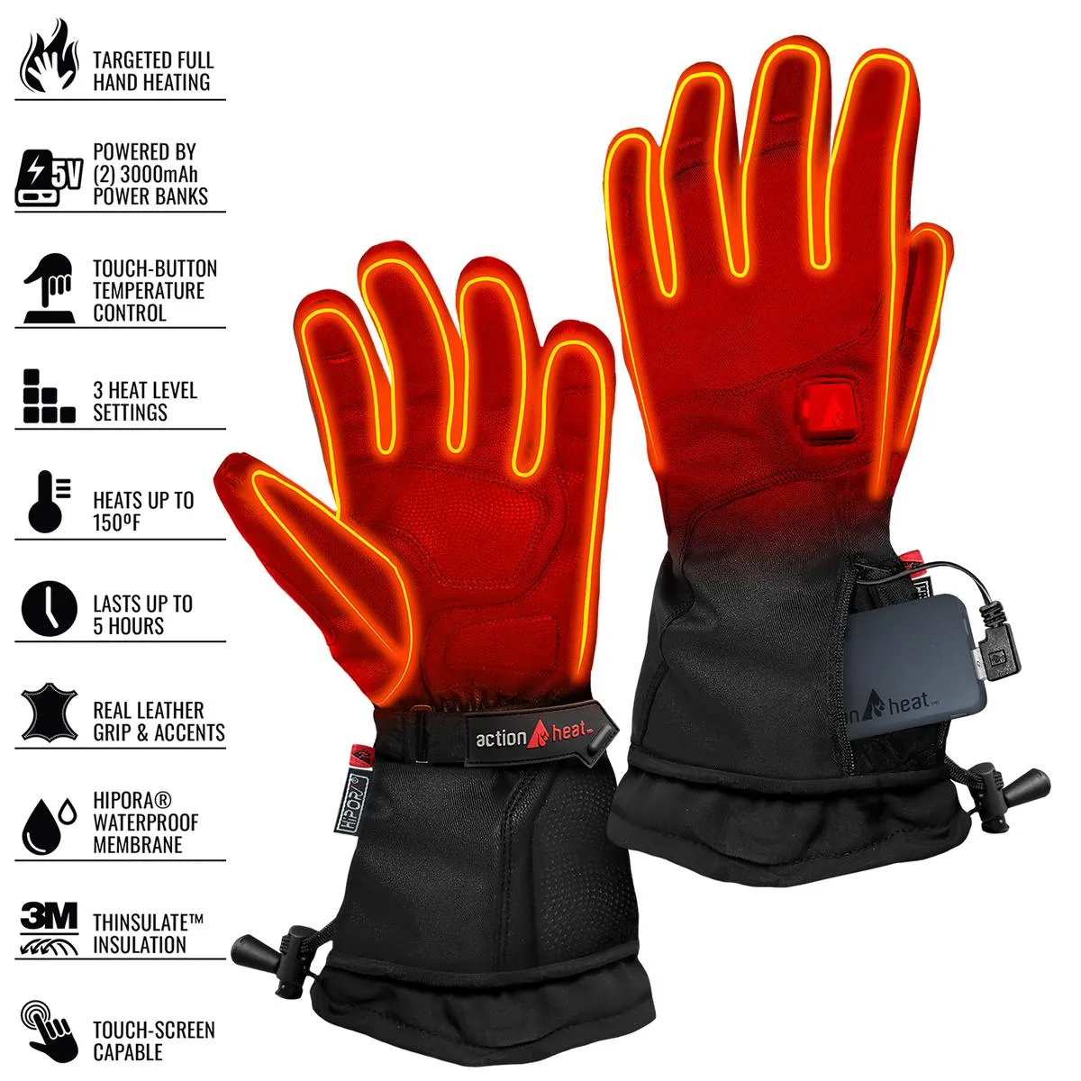 ActionHeat 5V Men's Premium Heated Gloves