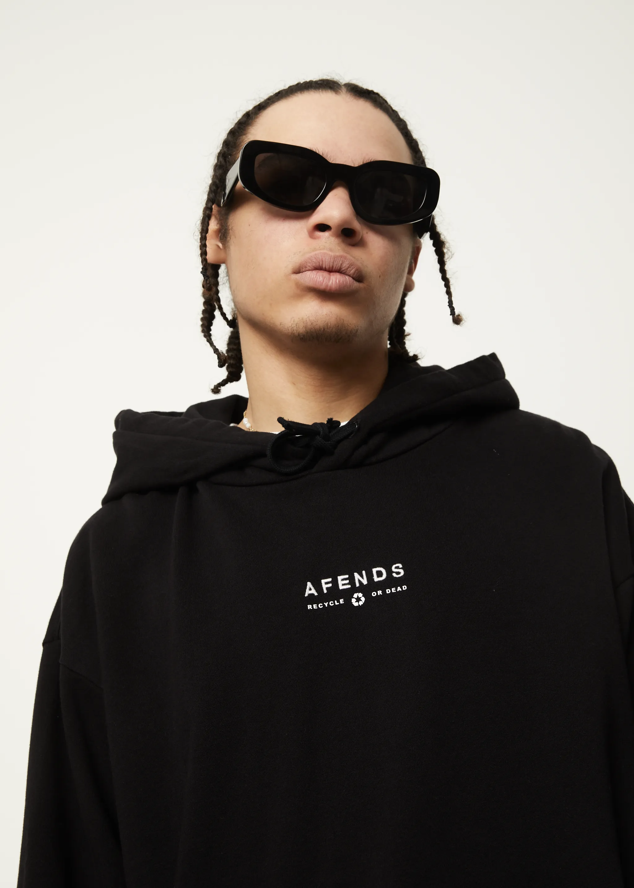 AFENDS Mens Calico - Hoodie - Black