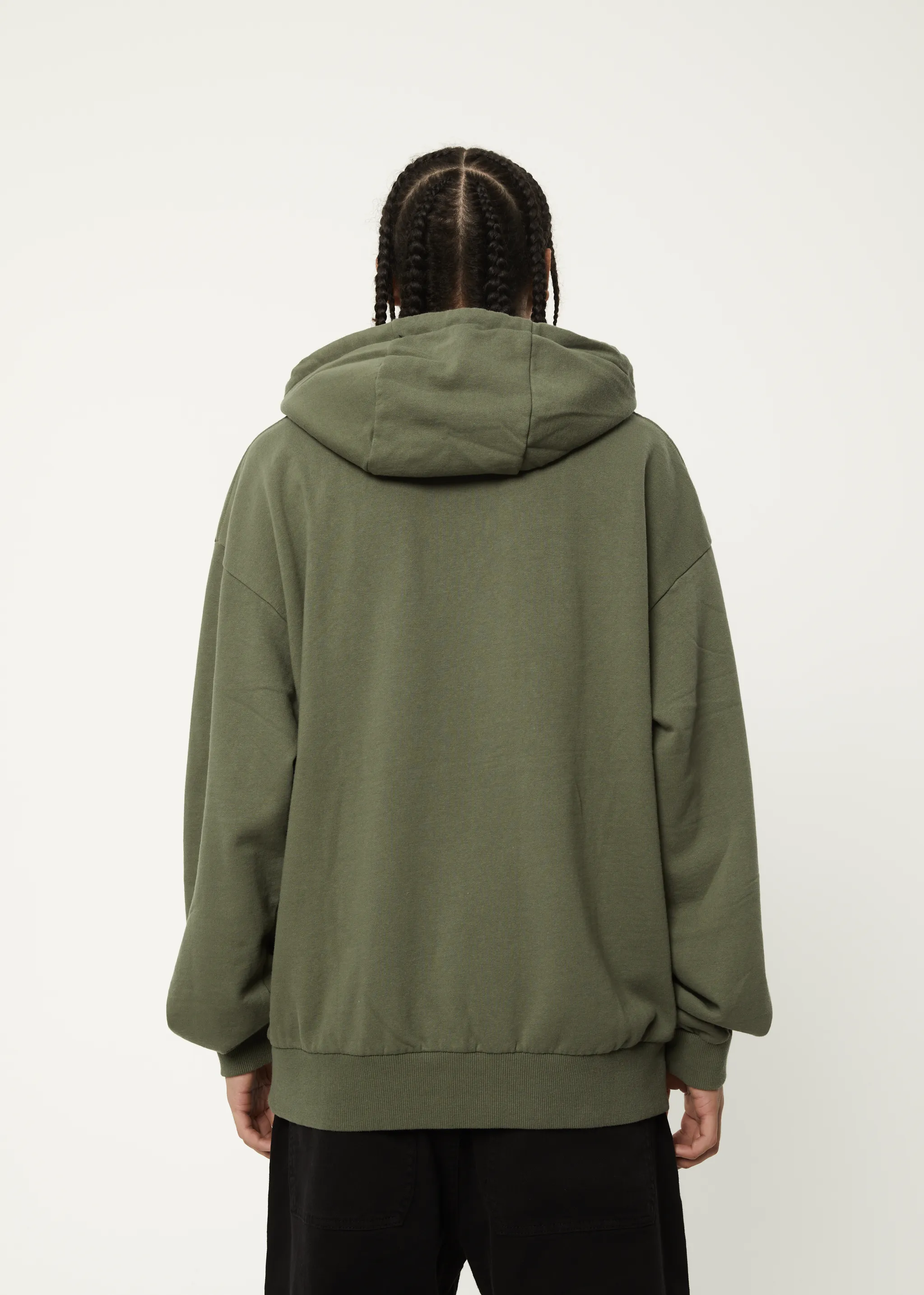 AFENDS Mens Calico - Hoodie - Cypress