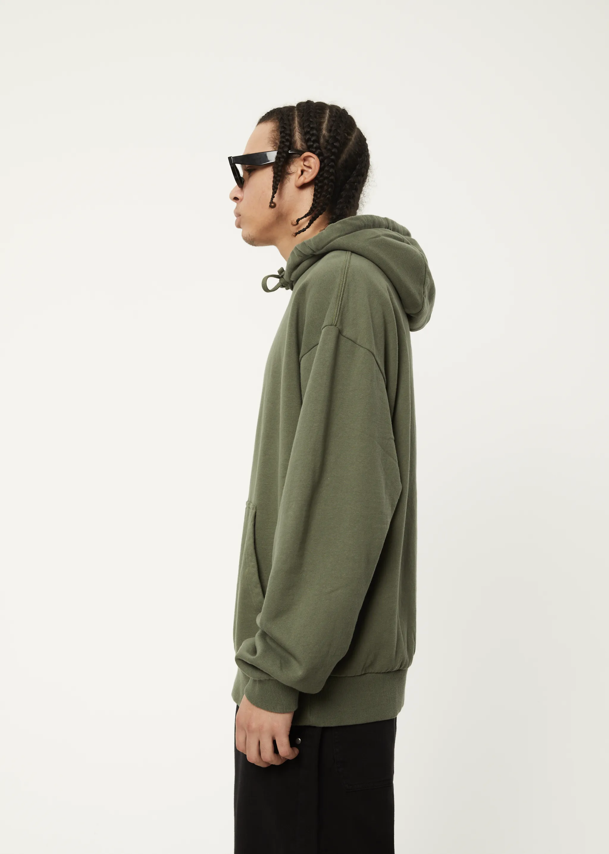 AFENDS Mens Calico - Hoodie - Cypress