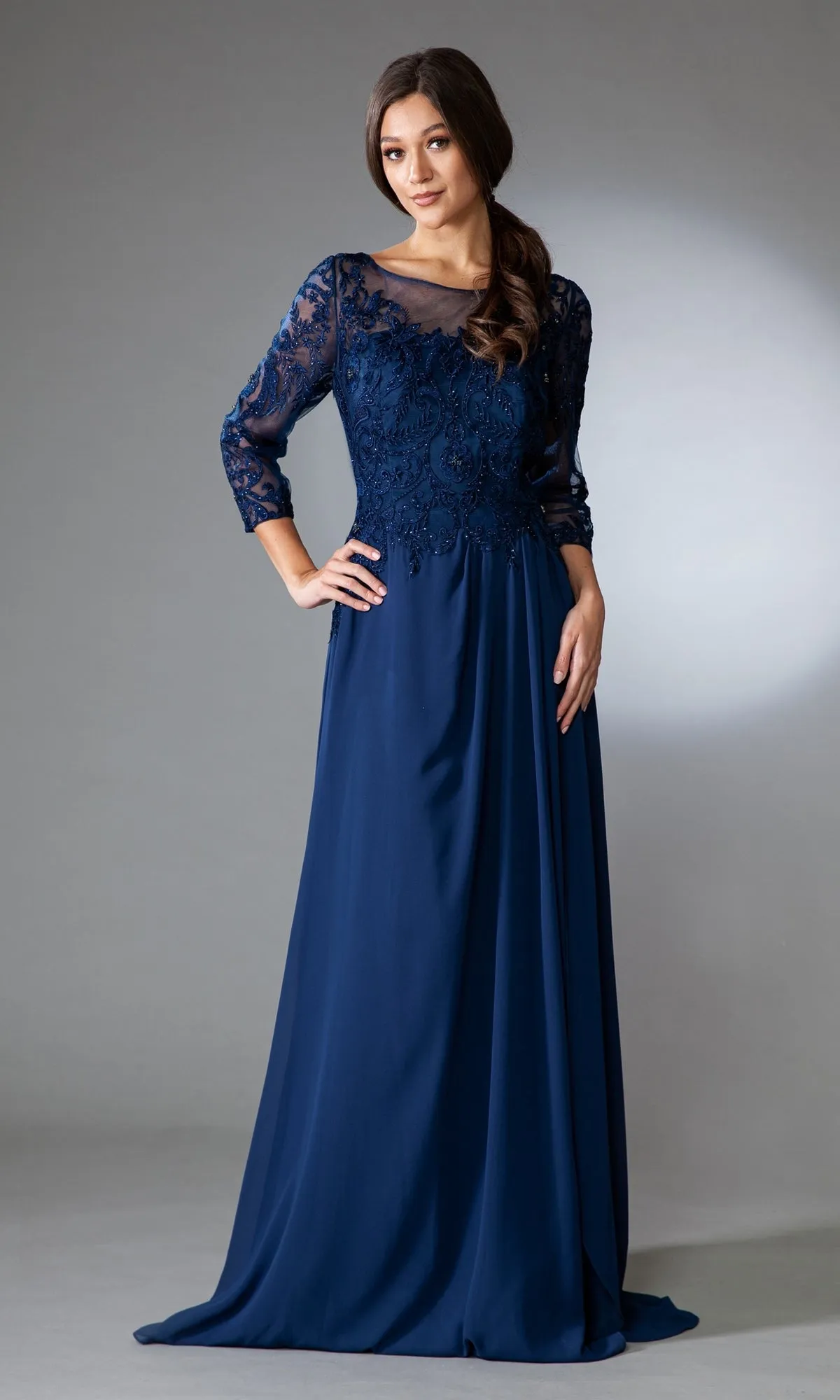 Amelia Couture Long Formal Dress 7043