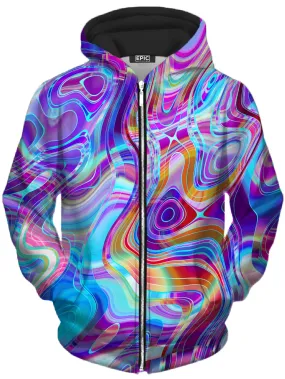 Aqua Realm Unisex Zip-Up Hoodie