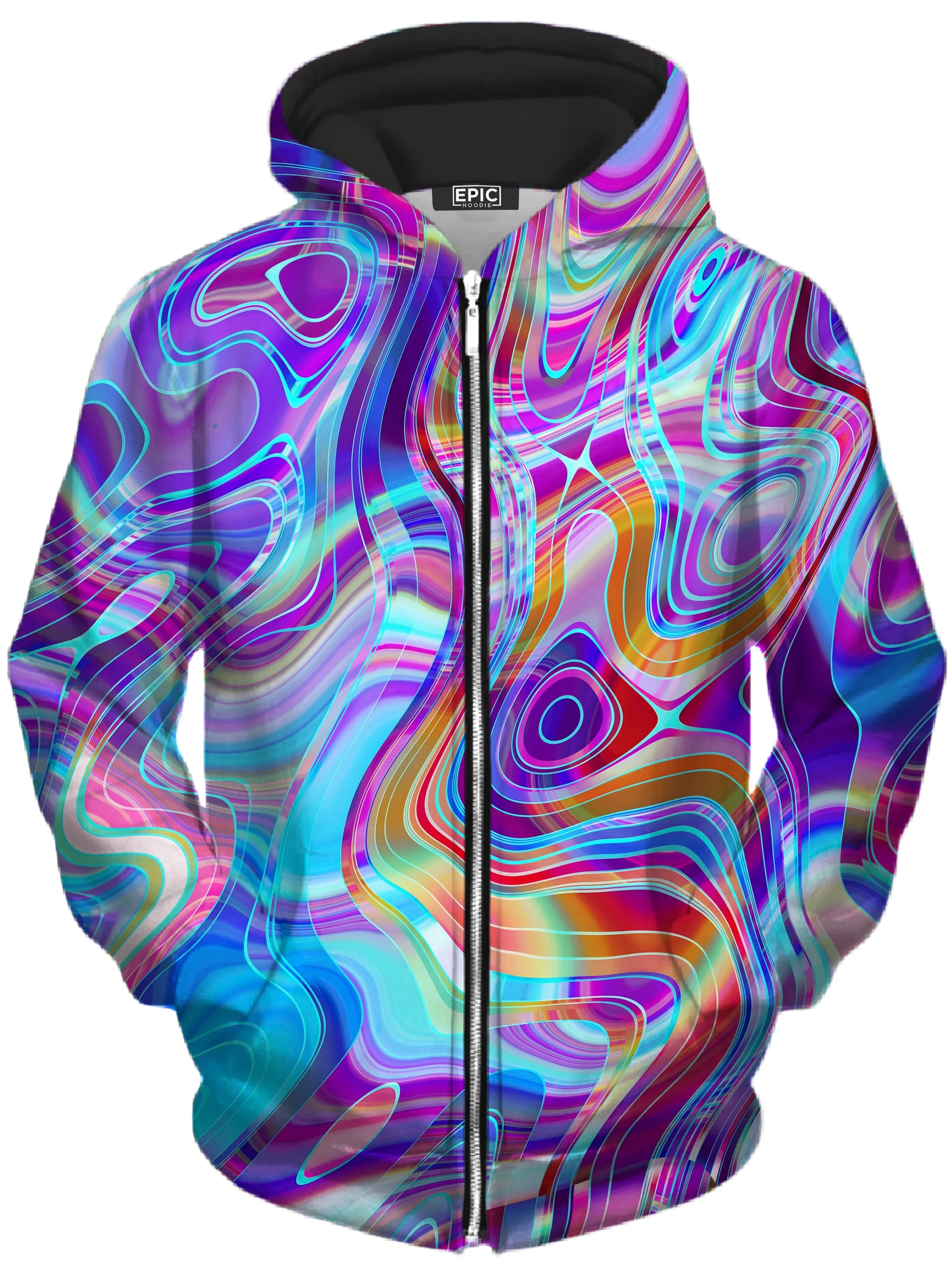 Aqua Realm Unisex Zip-Up Hoodie