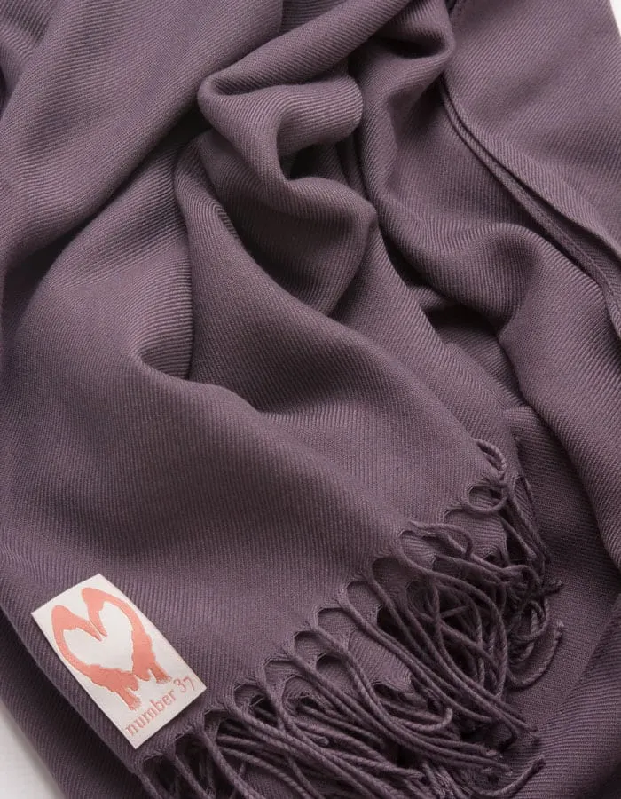 Aubergine Wedding Pashmina