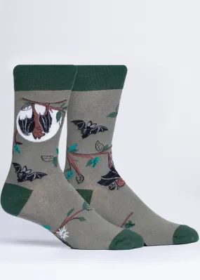 Bats Glow-in-the-Dark Men's Socks