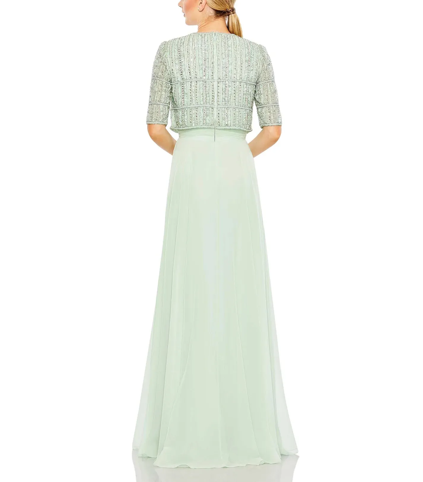 Beaded Chiffon Gown