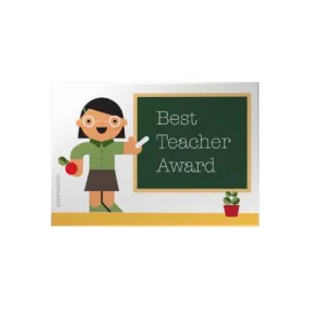 Best Teacher Award Small Decoposter: Female