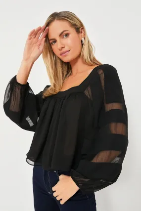 Black Alexa Blouse