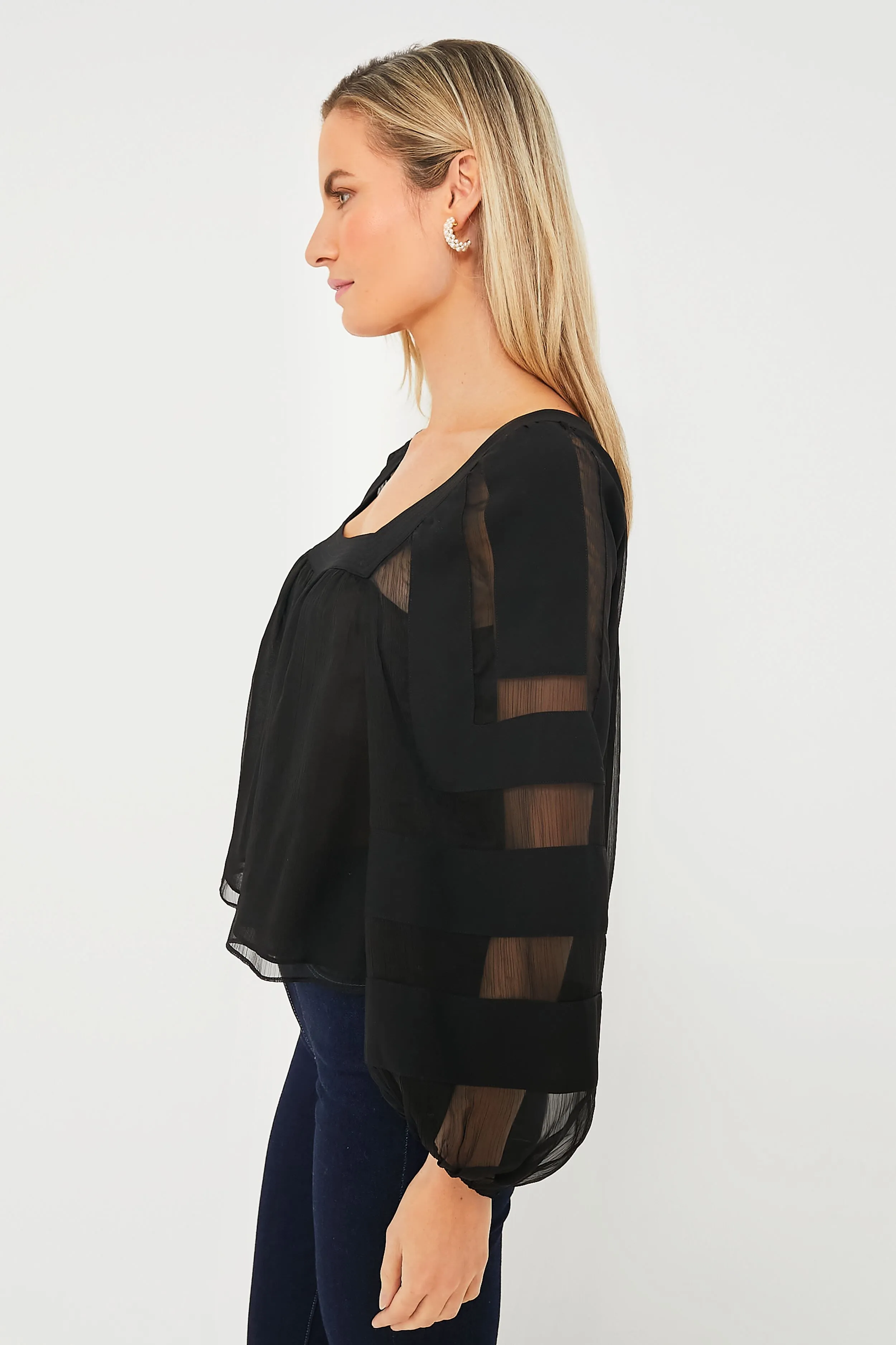 Black Alexa Blouse