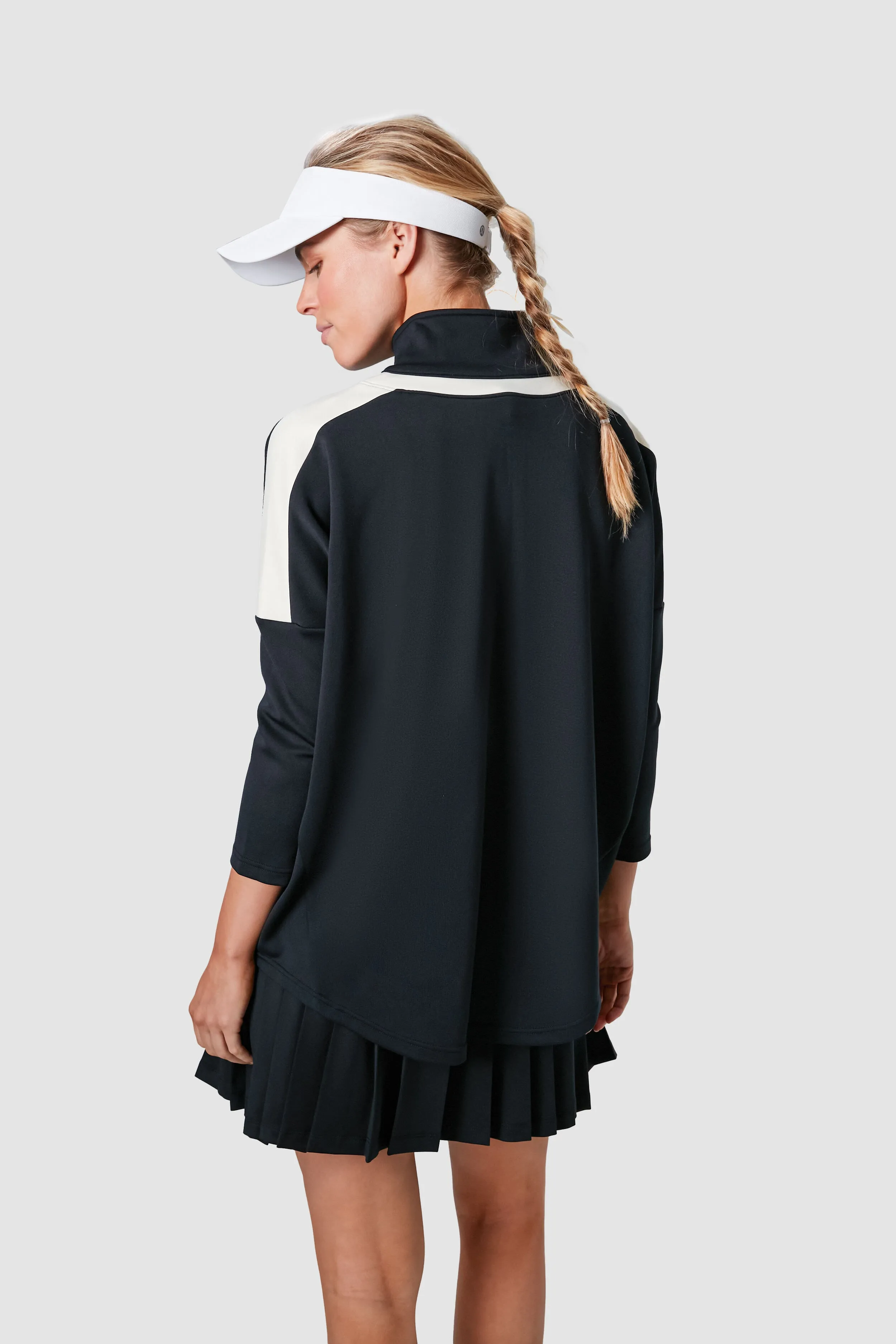 Black and Ivory Amelie Quarter Zip