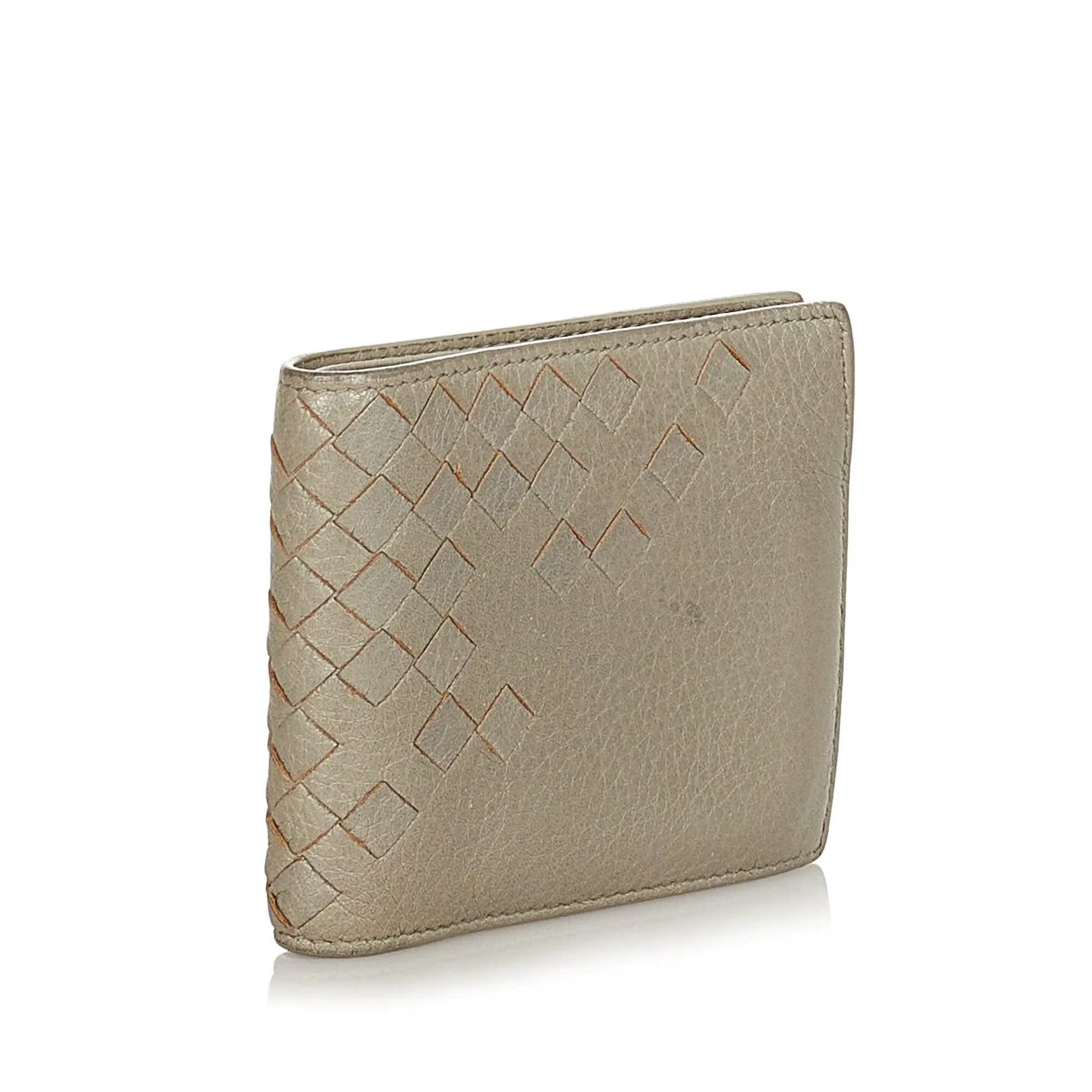 Bottega Veneta Intrecciato Bifold Leather Wallet (SHG-24402)