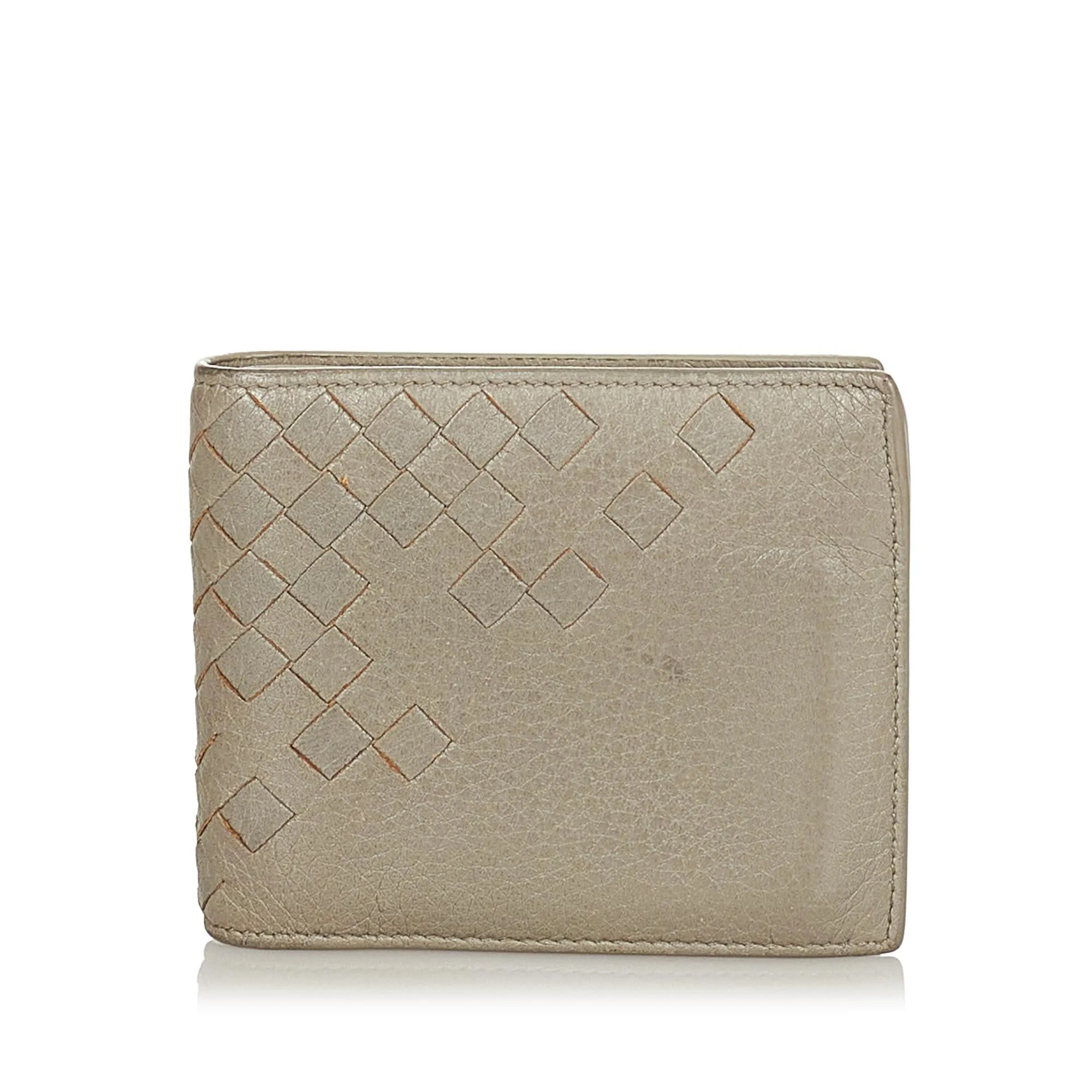 Bottega Veneta Intrecciato Bifold Leather Wallet (SHG-24402)