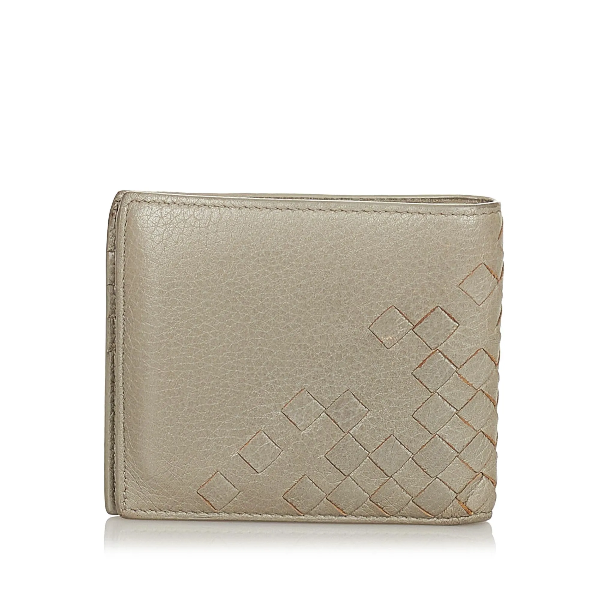 Bottega Veneta Intrecciato Bifold Leather Wallet (SHG-24402)