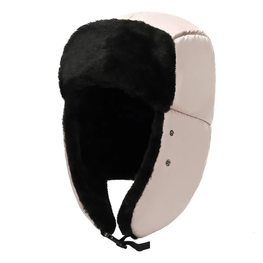 BravemanÂ Unisex Trapper Eskimo Fur-Lined Winter Hunting Hat with Ear Flaps and Removable Mask