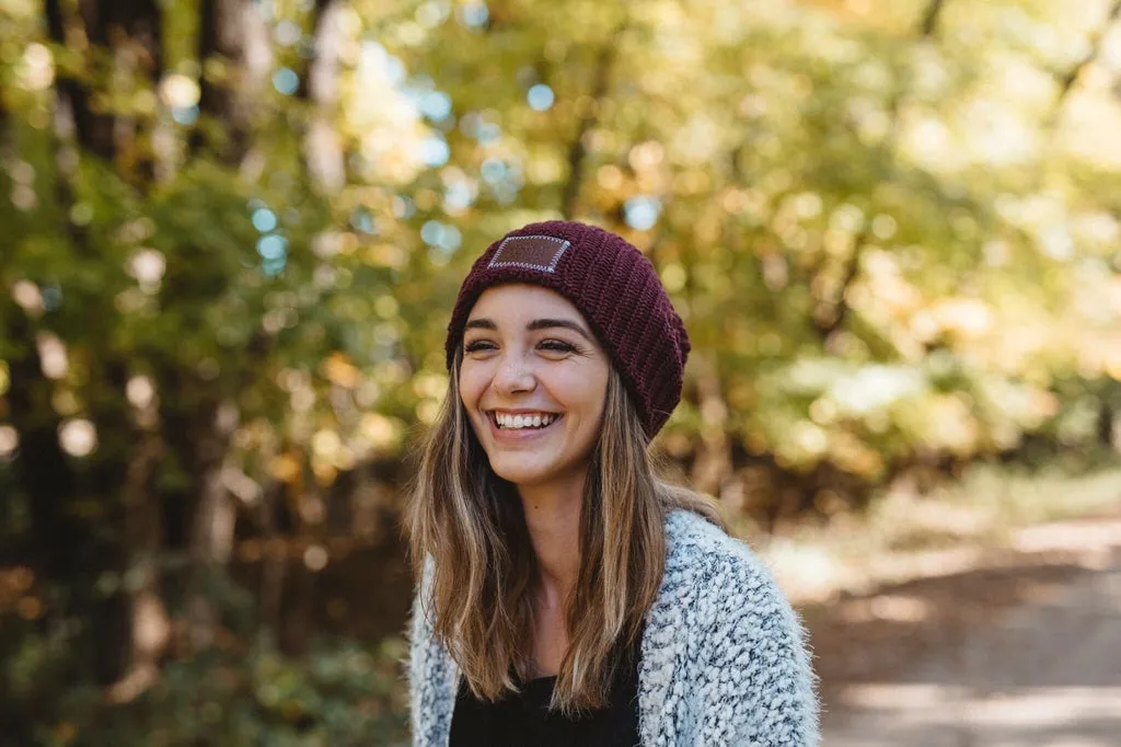 Burgundy Beanie