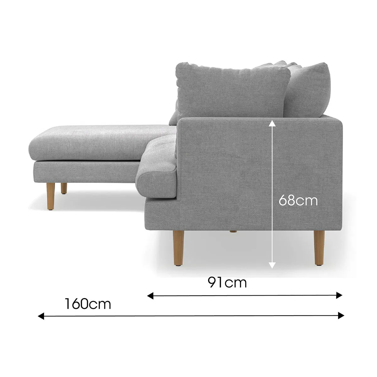 Byron Fabric Modular Sofa & Left Hand Chaise