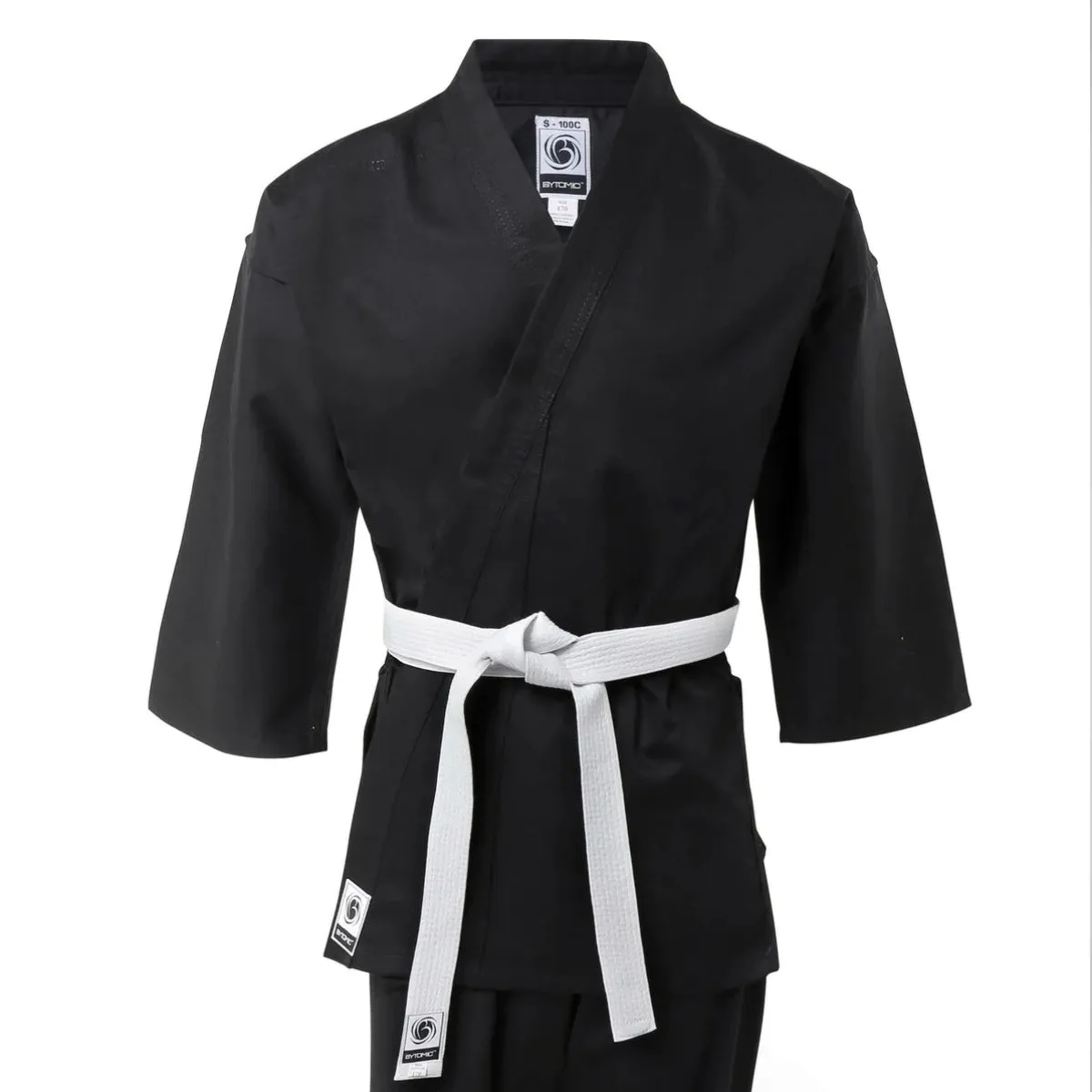 Bytomic Kids 100% Cotton Student Karate Uniform Black