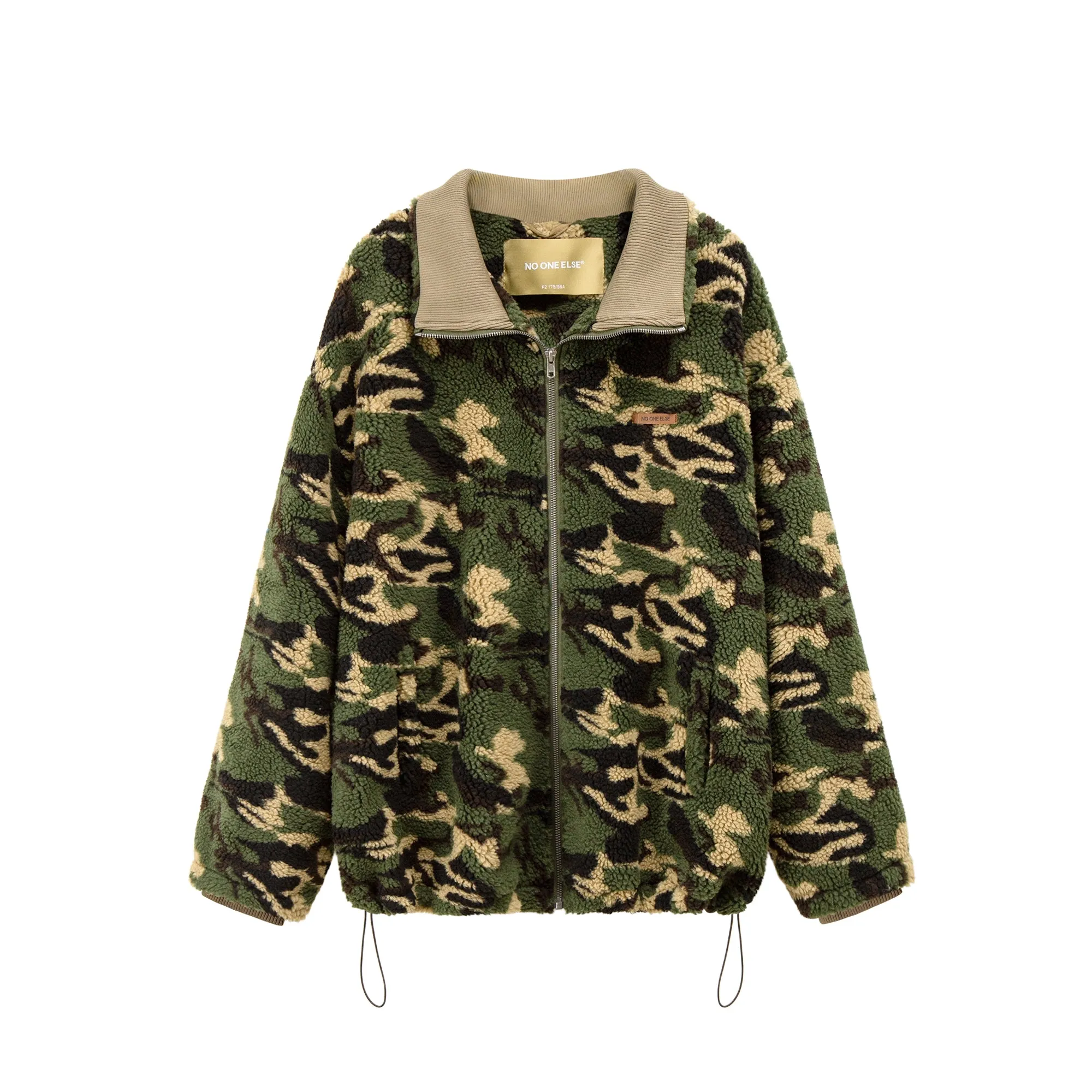 Camouflage Fleece Zip-Up Jacket