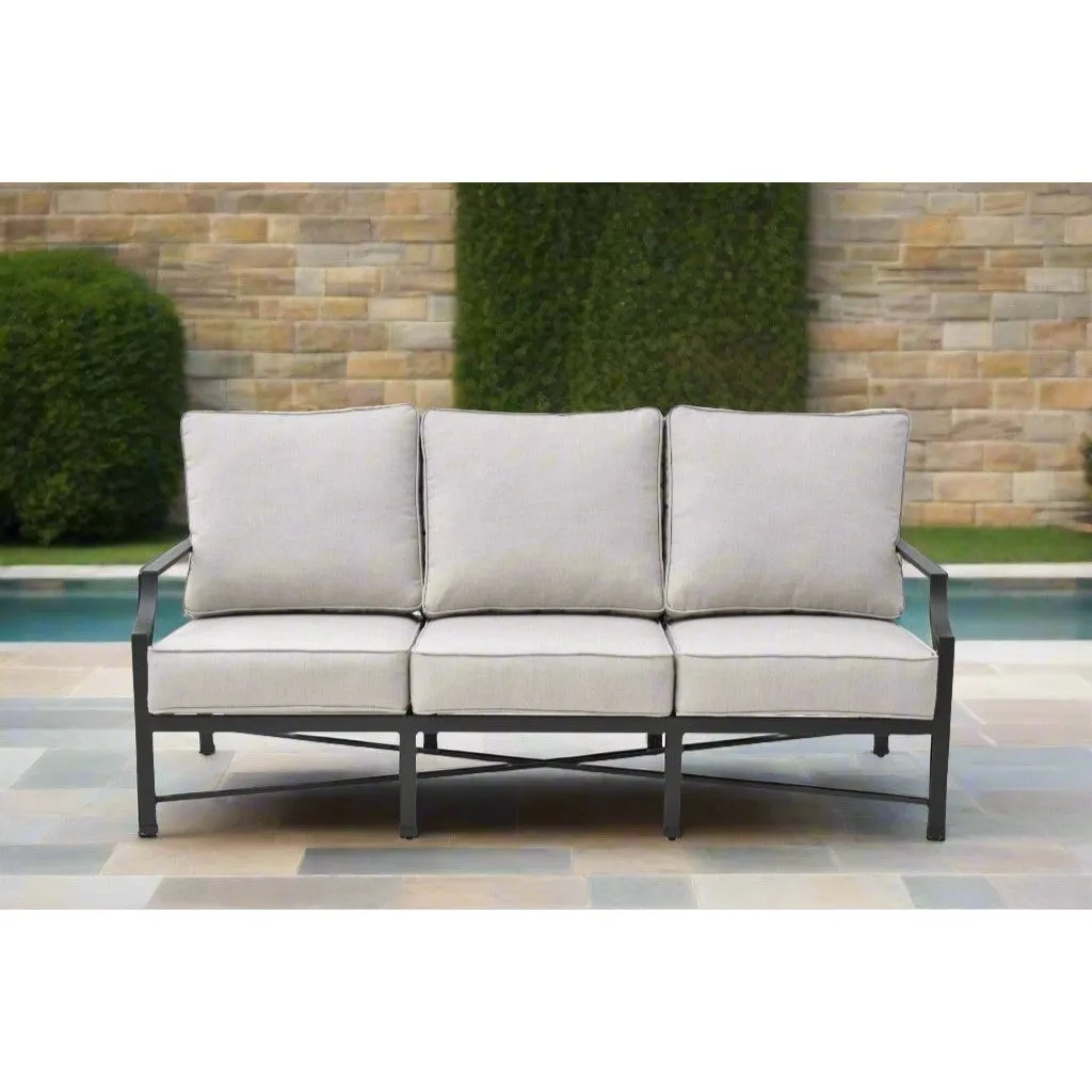 Cannes Gray Outdoor 46" Rectangle Coffee Table