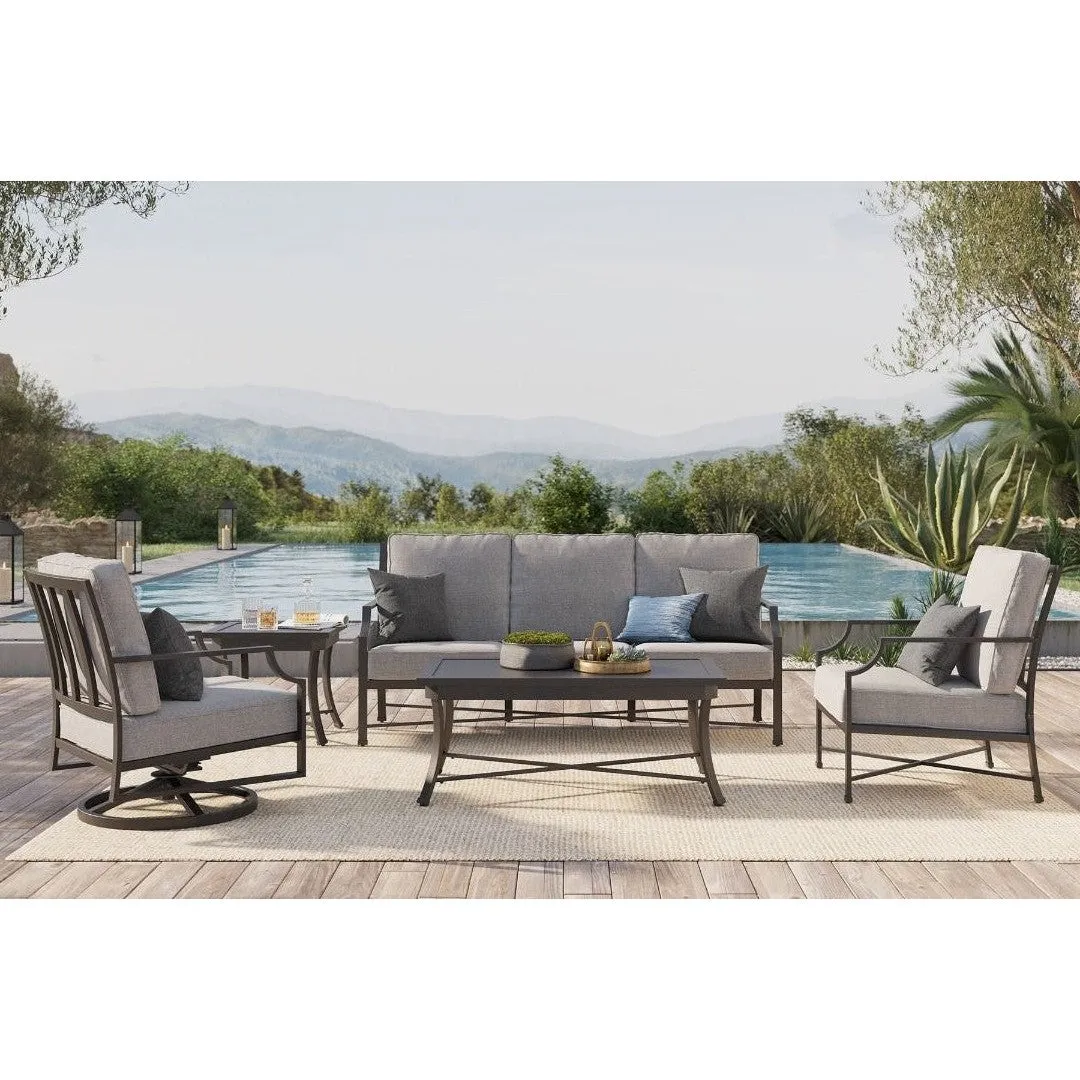 Cannes Gray Outdoor 46" Rectangle Coffee Table