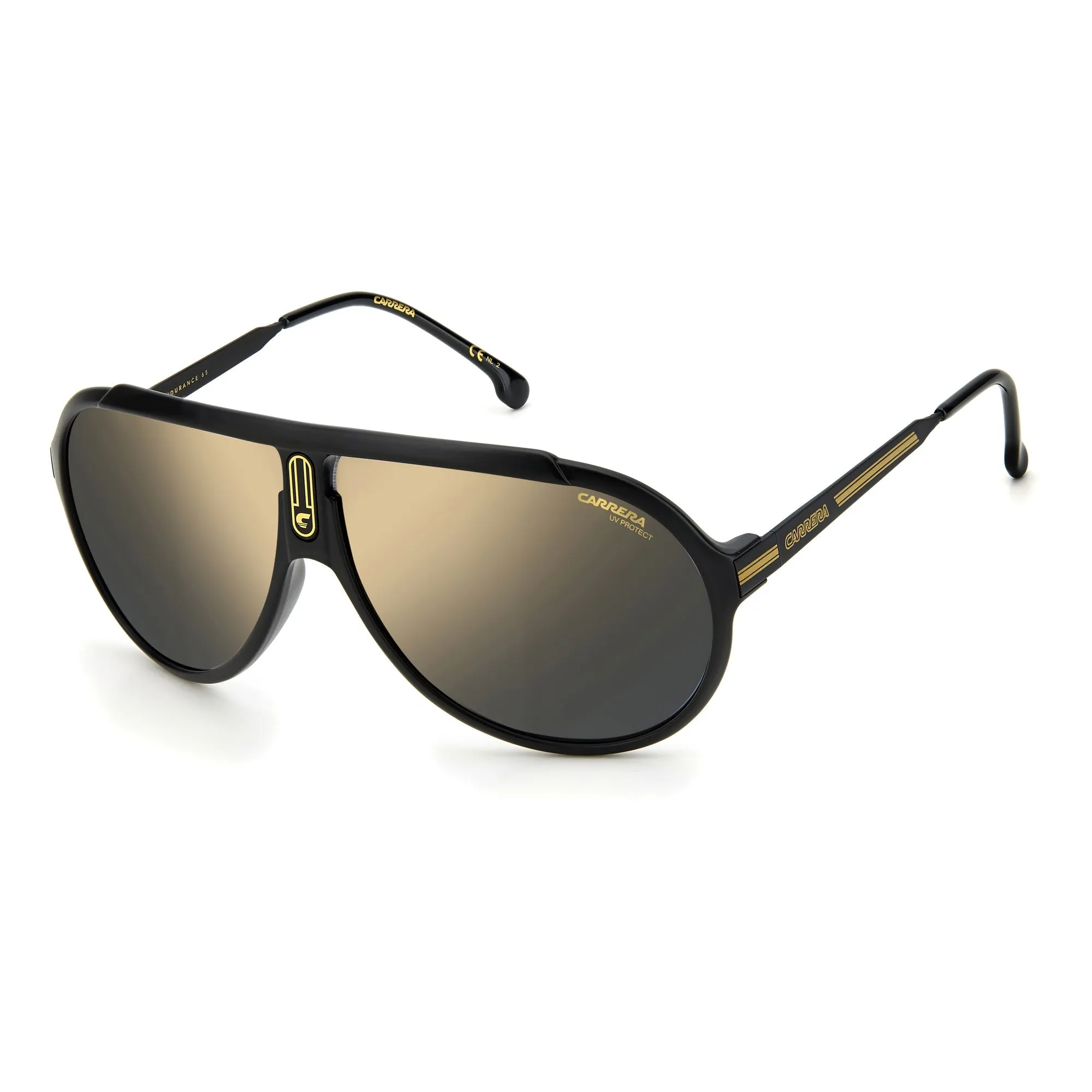 Carrera ENDURANCE65/N 003 63JO(CAR8) Unisex Black Gold Sunglasses