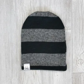 Charcoal Stripe Beanie