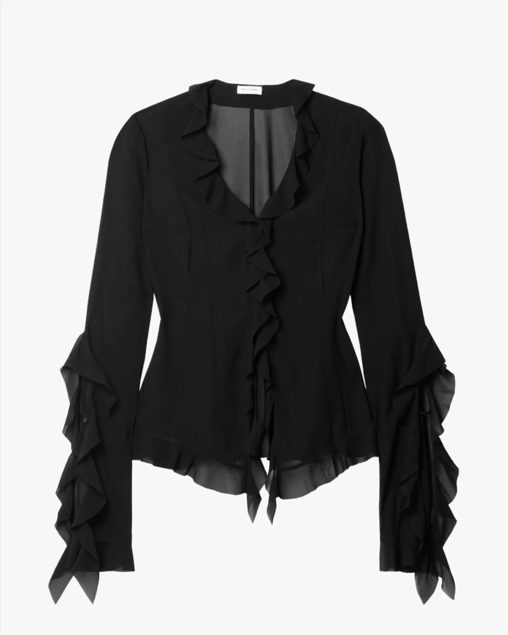 Chiffon Ruffle Blouse