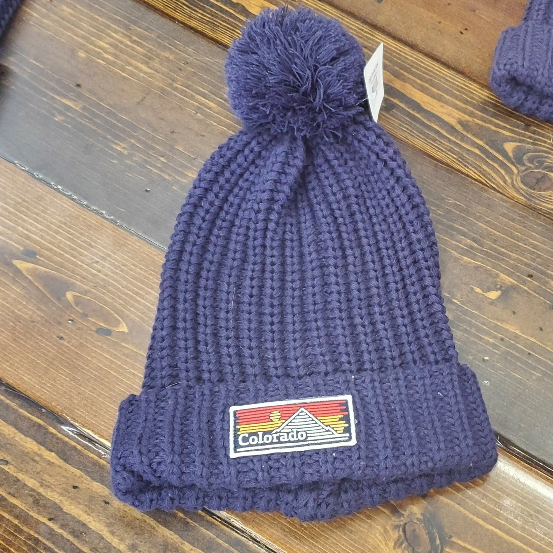 Chunk Cable Beanie With Colorado Patch