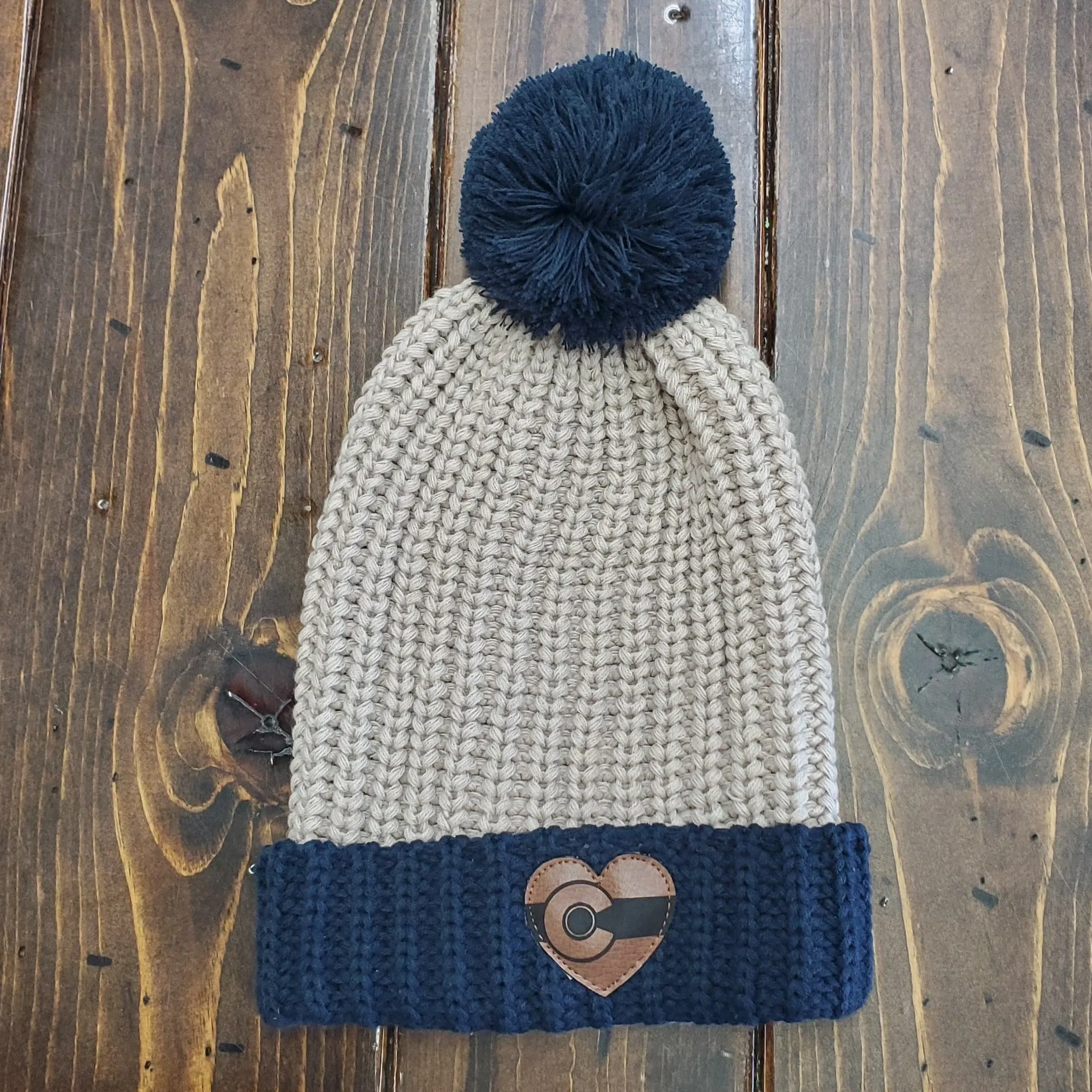 Chunk Cable Beanie With Colorado Patch