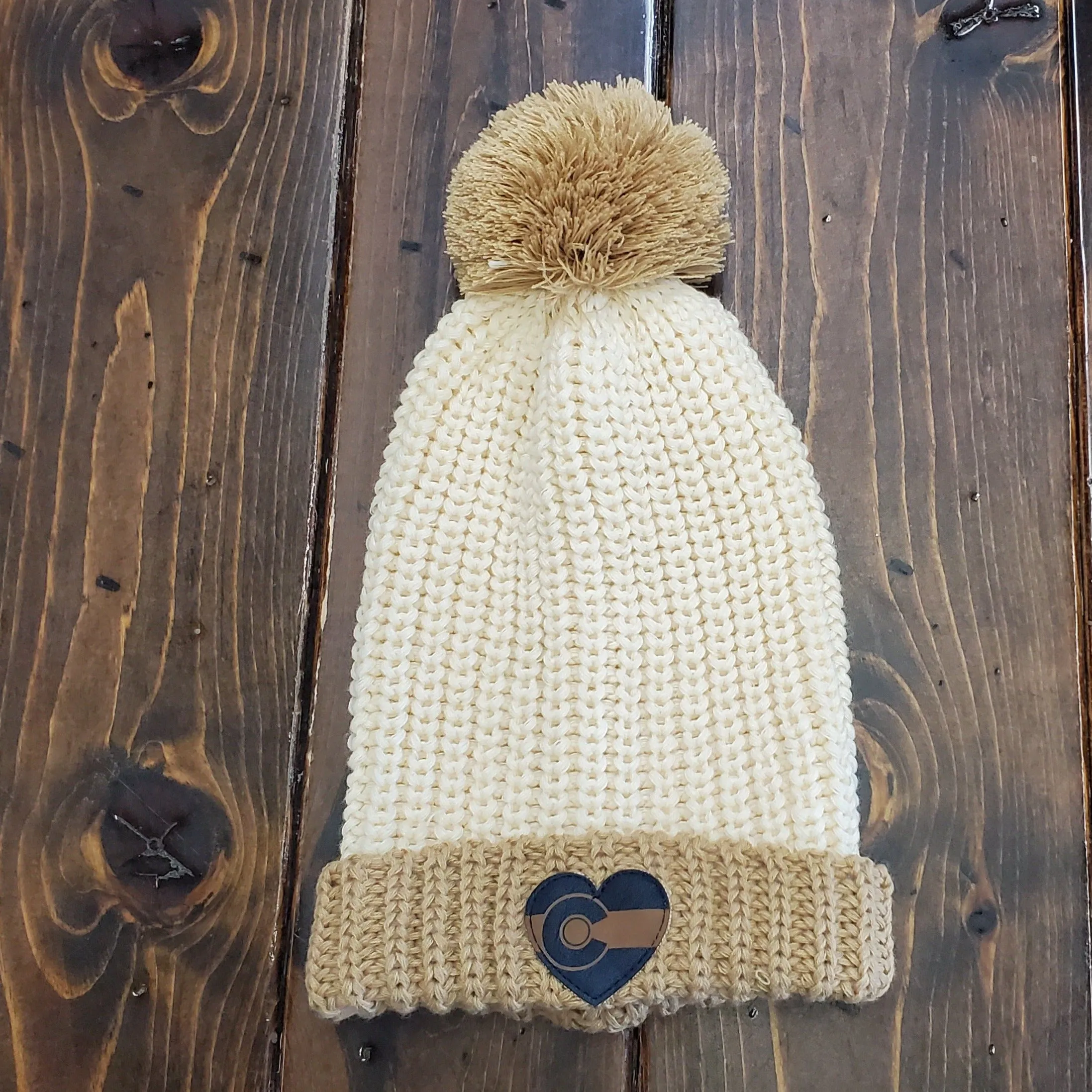 Chunk Cable Beanie With Colorado Patch