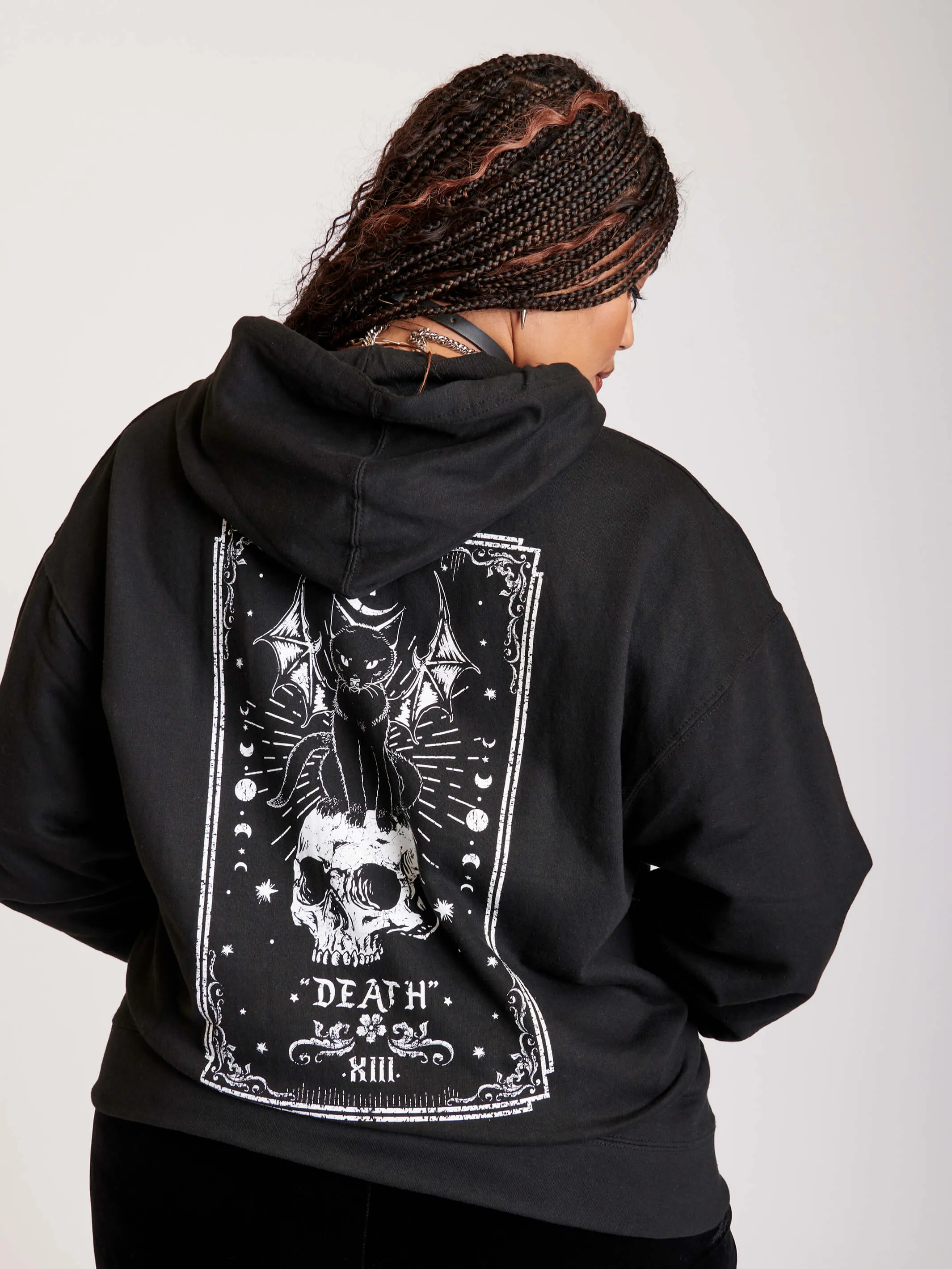 Death Tarot Zip Up Hoodie