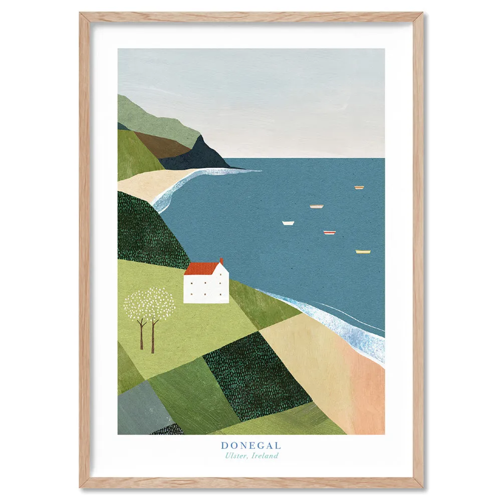 Donegal Coast Illustration - Art Print by Henry Rivers