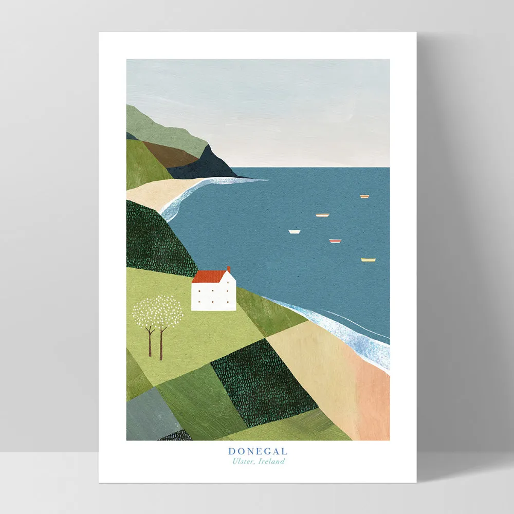 Donegal Coast Illustration - Art Print by Henry Rivers