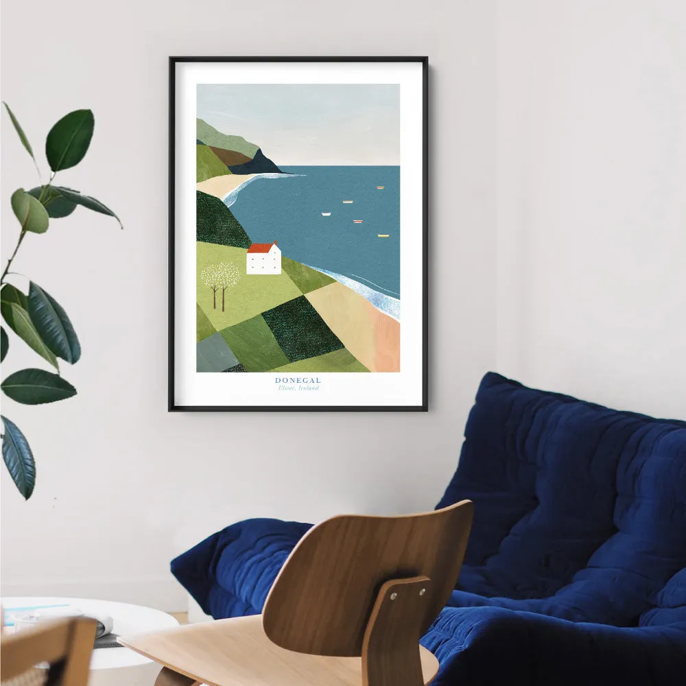 Donegal Coast Illustration - Art Print by Henry Rivers