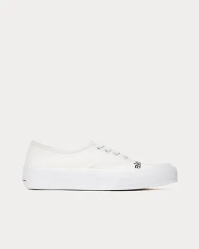 Dropout Canvas Logo White Low Top Sneakers