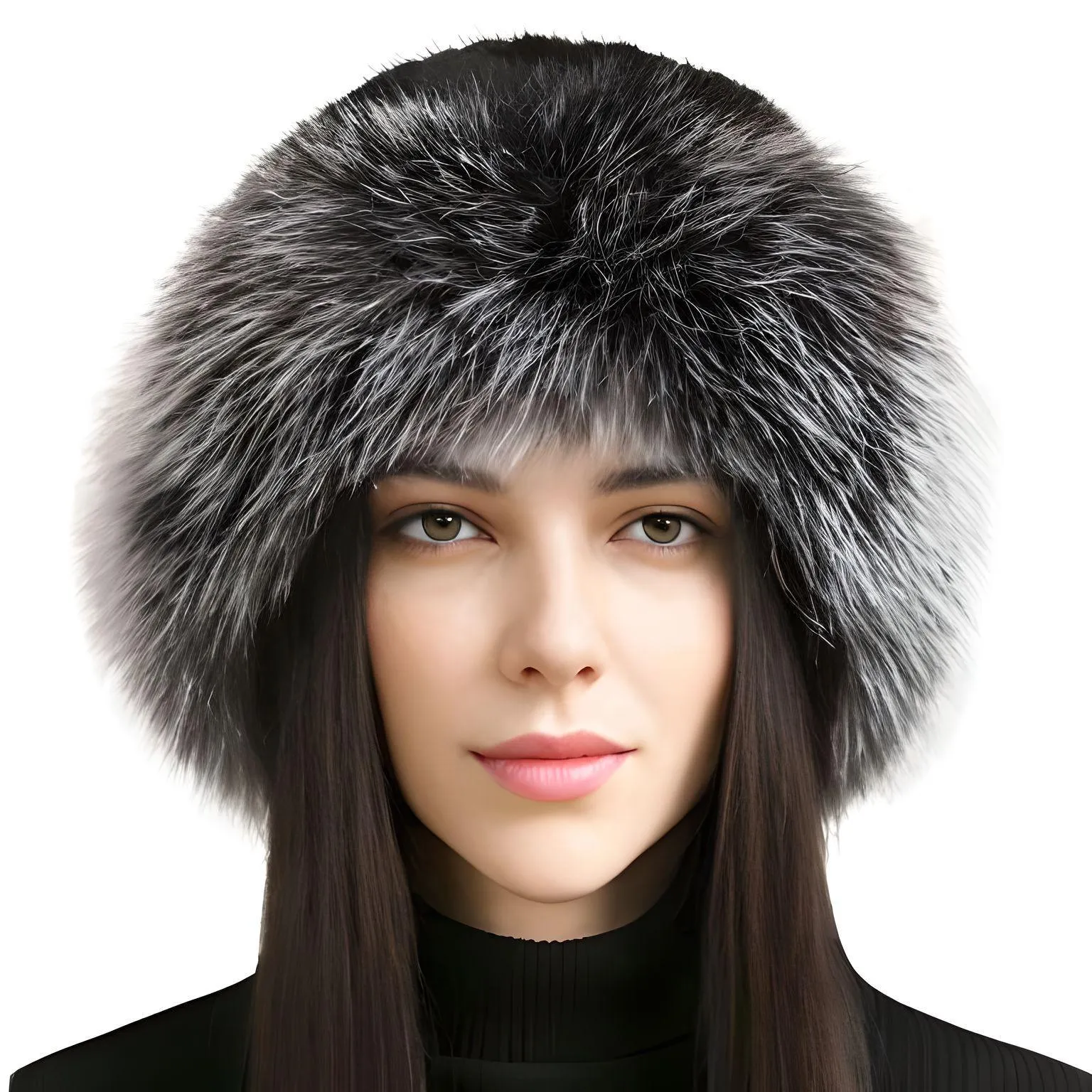 Genuine Real Natural Knitted Mink Fur Hat Cap Luxury Women's Knit Fashion Winter Headwear Warm Real Fox Fur Hats