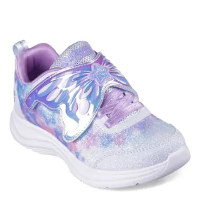 Girl's Skechers, Glimmer Kicks - Magical Wings Sneaker - Little Kid & Big Kid