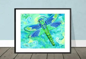 Green Dragonlfy Giclee Print