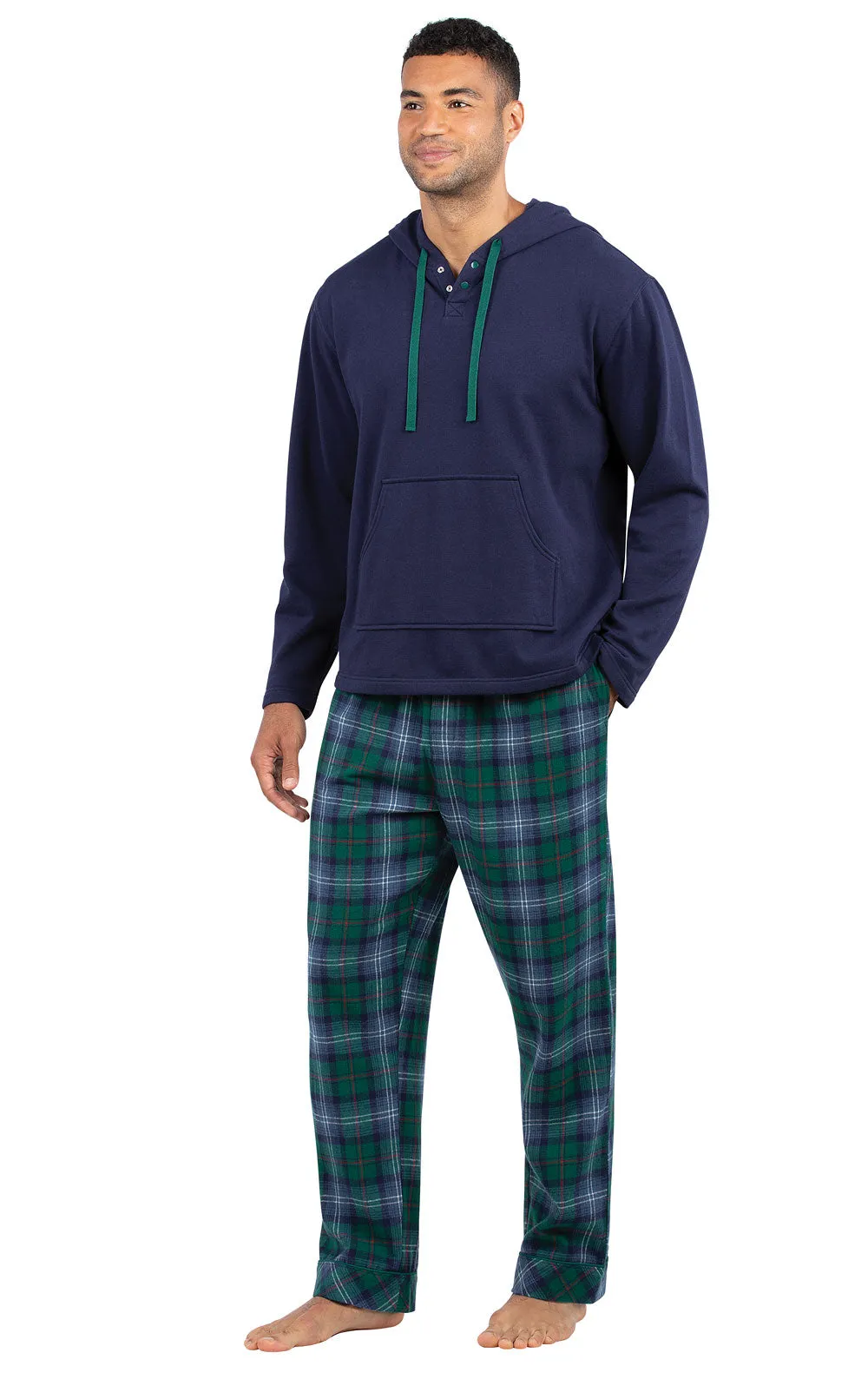 Heritage Plaid Hoodie Couples Pajamas