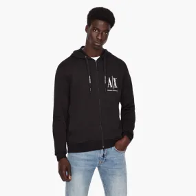 Icon Logo Zip Up Hooded Sweatshirt