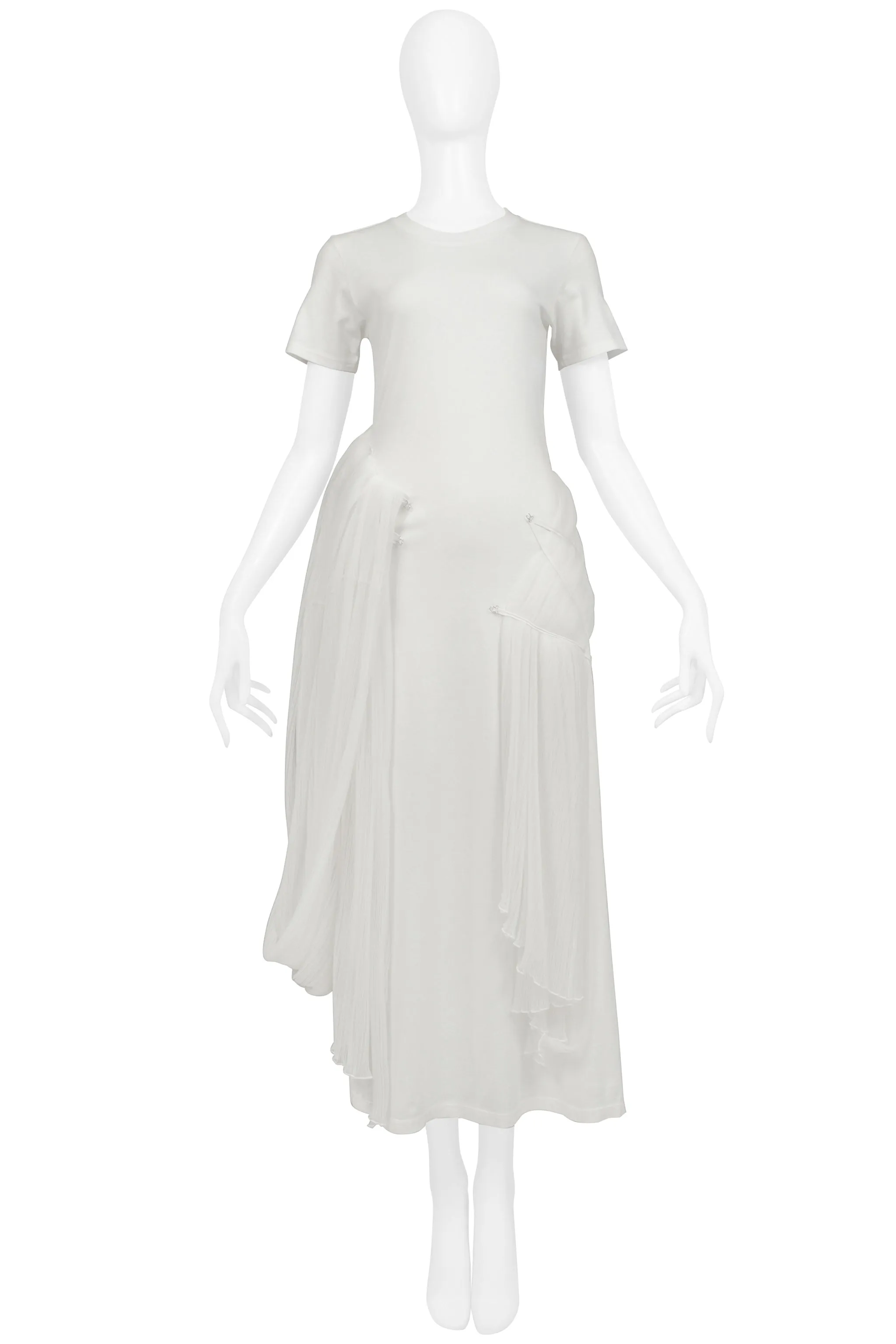 ISSEY MIYAKE ICONIC WHITE GODDESS CONCEPT DRESS 2003